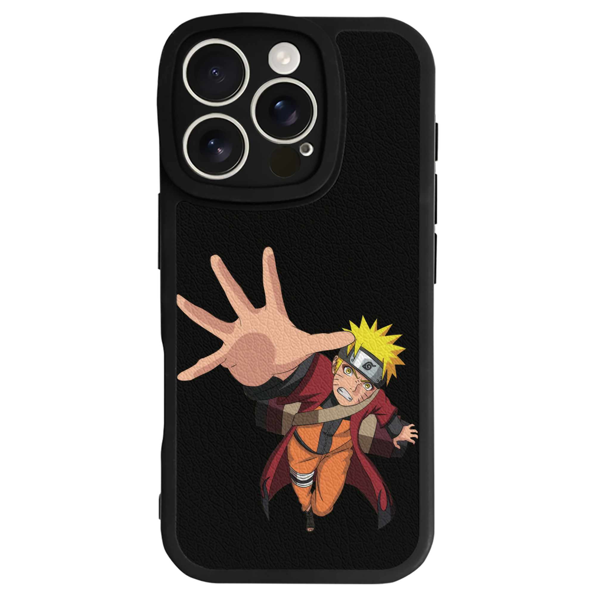 （画像用） NARUTO -ナルト- うずまき ナルト Uzumaki Naruto 【iPhone 16シリーズ対応】シリコンスマホケース（レザー調） 材質：シリコン